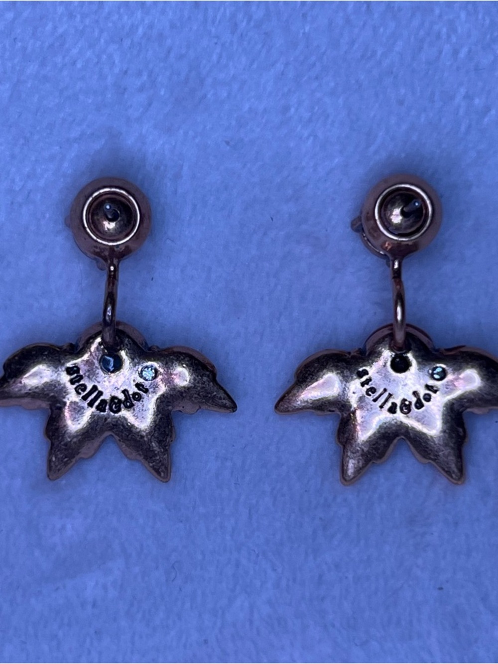 Stella & Dot Opalescent Floral Drop Earrings - Picture 3 of 5
